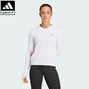 【20%OFFクーポン対象 10/24 00:00〜10/27 23:59】 【公式】アディダス adidas 返品可 ランニング アディゼロ 駅伝 ランニング長袖Tシャツ パフォーマンス レディース ウェア・服 Tシャツ 白 ホワイト J