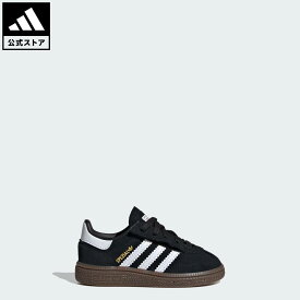 【公式】アディダス adidas 返品可 ライフスタイル ハンドボール スペツィアル キッズ / HANDBALL SPEZIAL CF EL I オリジナルス キッズ／子供用 シューズ・靴 スニーカー 黒 ブラック JI2898 ローカット 親子コーデ