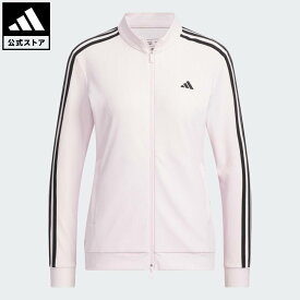 【公式】アディダス adidas 返品可 ゴルフ 【ゴルフ】スリーストライプス 長袖フルジップジャケット パフォーマンス レディース ウェア・服 ジャケット ピンク HS9009 Gnot