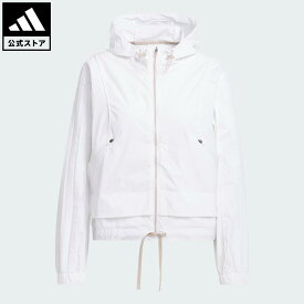 【20％OFFクーポン対象 2/4 20:00～2/10 23:59】 【公式】アディダス adidas 返品可 ゴルフ 【ゴルフ】ビヨンド ザ コース 撥水フルジップ ボックスシルエット長袖フーディー パフォーマンス レディース ウェア・服 ジャケット 白 ホワイト JC9253 【PT】