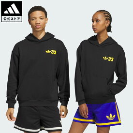 【公式】アディダス adidas 返品可 バスケットボール ジャバー アコレード パーカー（ジェンダーニュートラル） オリジナルス ユニセックス ウェア・服 スウェット（トレーナー） 黒 ブラック JD5193