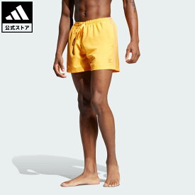 【公式】アディダス adidas 返品可 水泳 アディカラースリーストライプス スイムショーツ オリジナルス メンズ ウェア・服 水着 ゴールド JG5773