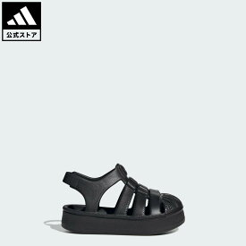 【ポイント20倍 08/04 20:00～08/11 01:59】 【公式】アディダス adidas 返品可 ライフスタイル SST サンダル キッズ / SST Sandals Kids オリジナルス キッズ／子供用 シューズ・靴 サンダル 黒 ブラック JS2845 親子コーデ 【PTU】