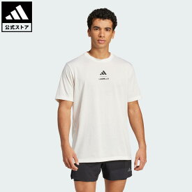 【50%OFFクーポン対象 2/13 0:00～2/15 23:59】 【公式】アディダス adidas 返品可 ジム・トレーニング Les Mills プログラム グラフィック半袖Tシャツ パフォーマンス メンズ ウェア・服 Tシャツ 白 ホワイト JW3872 半袖 夏