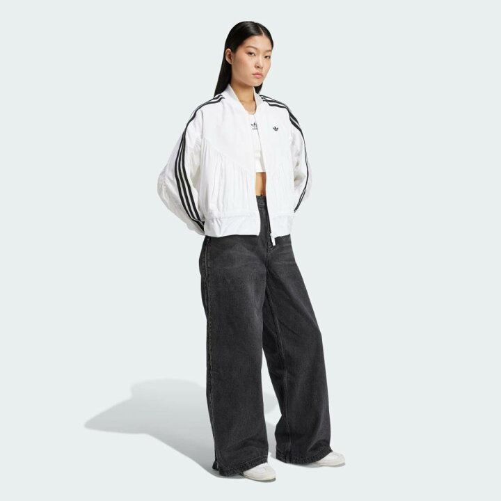 韓国adidas DENIM ZIP PANT 25 JX9211 ワイドデニム 楽天市場  