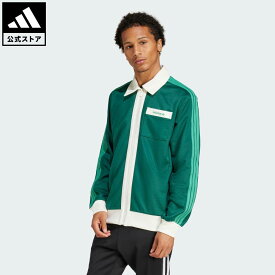 【公式】アディダス adidas 返品可 ライフスタイル トラックトップ オリジナルス メンズ ウェア・服 ジャージ 緑 グリーン JC8362