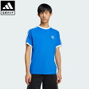 【50％OFFクーポン対象 03/04 20:00～03/11 01:59】 【公式】アディダス adidas 返品可 ライフスタイル アディカラー クラシック スリーストライプ Tシャツ オリジナルス メンズ ウェア・服 Tシャツ 青 ブルー JD2880 半袖 夏 【PT】