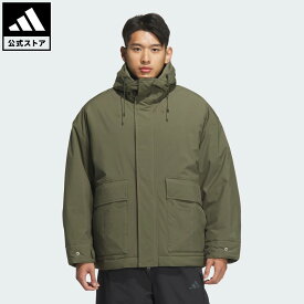 【ポイント15倍 07/15 00:00～23:59】【公式】アディダス adidas 返品可 ライフスタイル マストハブ オーバーサイズフィット パデッド ユーティリティパーカー スポーツウェア メンズ ウェア・服 ジャケット 緑 グリーン JM4448 【PT】