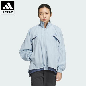 【20%OFFクーポン対象 10/24 00:00〜10/27 23:59】 【公式】アディダス adidas 返品可 ライフスタイル ワーディング ウーブンジャケット スポーツウェア レディース ウェア・服 ジャケット 青 ブルー J