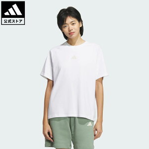 【20%OFFクーポン対象 10/24 00:00〜10/27 23:59】 【公式】アディダス adidas 返品可 ライフスタイル ワード 半袖Tシャツ スポーツウェア レディース ウェア・服 Tシャツ 白 ホワイト JN9966 半袖