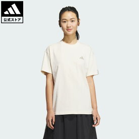 【ポイント10倍 07/15 00:00～23:59】【公式】アディダス adidas 返品可 ライフスタイル エッセンシャルズ プラス スモールロゴ 半袖Tシャツ スポーツウェア レディース ウェア・服 Tシャツ 白 ホワイト JW4522 半袖 夏【PT】