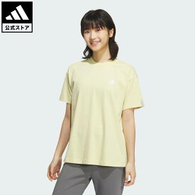 【公式】アディダス adidas 返品可 ライフスタイル エッセンシャルズ プラス スモールロゴ 半袖Tシャツ スポーツウェア レディース ウェア・服 Tシャツ イエロー JW4523 半袖