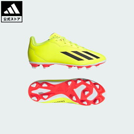【ポイント15倍 07/15 00:00～23:59】【公式】アディダス adidas 返品可 サッカー エックス クレイジーファスト CLUB FxG / 各種グランド対応 / X Crazyfast Club FxG パフォーマンス キッズ／子供用 シューズ・靴 スパイク イエロー IF0717 サッカースパイク【PT】