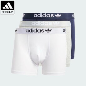 【公式】アディダス adidas 返品可 ライフスタイル コンフォートフレックス コットン スリーストライプス トランクス オリジナルス メンズ ウェア・服 アンダーウェア 黒 ブラック IQ9564