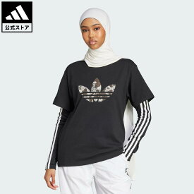 【ポイント15倍 07/15 00:00～23:59】【公式】アディダス adidas 返品可 ライフスタイル アディダス オリジナルス 半袖Tシャツ オリジナルス レディース ウェア・服 Tシャツ 黒 ブラック KA2684 【PT】