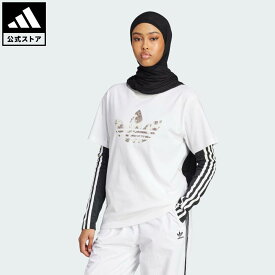 【公式】アディダス adidas 返品可 ライフスタイル アディダス オリジナルス 半袖Tシャツ オリジナルス レディース ウェア・服 Tシャツ 白 ホワイト KA2685