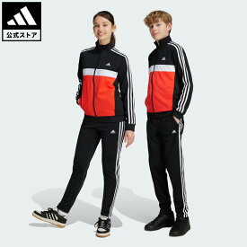 【公式】アディダス adidas 返品可 ライフスタイル エッセンシャルズ スリーストライプス ティベリオ トラックスーツ スポーツウェア キッズ／子供用 ウェア・服 ジャージ 黒 ブラック IY1795 上下 親子コーデ セットアップ