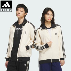 【公式】アディダス adidas 返品可 ライフスタイル アディカラー ワッフル クラシック トラックトップ オリジナルス ユニセックス ウェア・服 ジャージ 白 ホワイト JW0109