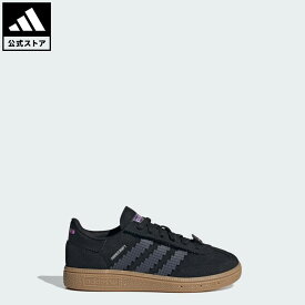 【公式】アディダス adidas 返品可 ライフスタイル ハンドボール スペツィアル キッズ X マインクラフト / HANDBALL SPEZIAL CF EL C X Minecraft オリジナルス キッズ／子供用 シューズ・靴 スニーカー 黒 ブラック JP7996