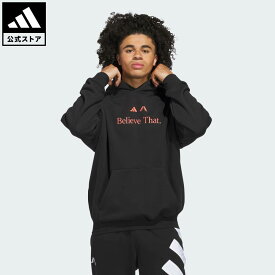 【公式】アディダス adidas 返品可 バスケットボール アンソニー・エドワーズ Believe That パーカー パフォーマンス メンズ ウェア・服 パーカー（フーディー） 黒 ブラック JW2926