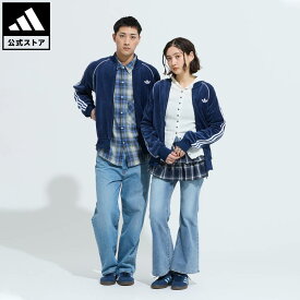 【公式】アディダス adidas 返品可 ライフスタイル SST アディカラー ベロア トラックトップ オリジナルス メンズ ウェア・服 ジャージ 青 ブルー JW5863