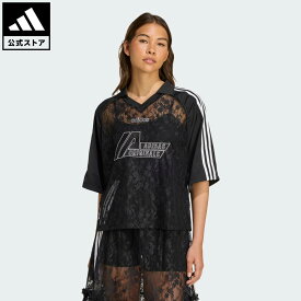 【公式】アディダス adidas 返品可 ライフスタイル アディダス オリジナルス レース ジャージ オリジナルス レディース ウェア・服 ユニフォーム 黒 ブラック KD2276