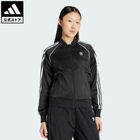 【公式】アディダス adidas 返品可 ライフスタイル SST アディカラー サテン トラックトップ オリジナルス レディース ウェア・服 ジャージ 黒 ブラック JZ6733