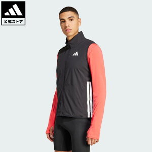 【公式】アディダス adidas 返品可 ランニング アディゼロ ランニングベスト パフォーマンス メンズ ウェア・服 ジャケット 黒 ブラック IX8986
