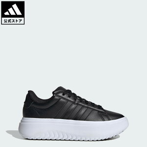 yzAfB_X adidas ԕi CtX^C OhR[g vbgtH[ / GrandCourt Platform X|[cEFA fB[X V[YEC Xj[J[  ubN IE1093 [Jbg
