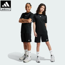 【公式】アディダス adidas 返品可 ジム・トレーニング トレイン エッセンシャルズ ロゴ レギュラーフィット ショーツ キッズ スポーツウェア キッズ／子供用 ウェア・服 ショートパンツ・短パン 黒 ブラック IV9578