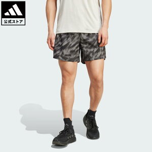 【公式】アディダス adidas 返品可 ランニング オウン ザ ラン 総柄プリント ショーツ パフォーマンス メンズ ウェア・服 ショートパンツ・短パン グレー JN9872
