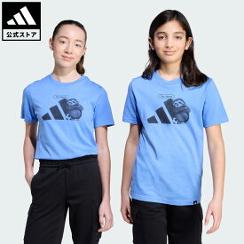 【公式】アディダス adidas 返品可 ライフスタイル スポーツ グラフィック 半袖Tシャツ キッズ スポーツウェア キッズ／子供用 ウェア・服 Tシャツ 青 ブルー JV5252