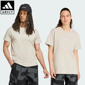 【ポイント15倍 8/4 15:00～8/11 23:59】 【公式】アディダス adidas 返品可 ハイキング テレックス ユニセックス グラフィック Tシャツ アディダス テレックス ユニセックス ウェア・服 Tシャツ ベージュ JM6400 【PT】