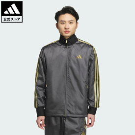 【公式】アディダス adidas 返品可 ライフスタイル Stadium Gold クライマウォーム ウーブン ジャケット スポーツウェア メンズ ウェア・服 ジャージ 黒 ブラック KA1248 トラックジャケット