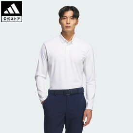 【20%OFFクーポン対象 2/13 0:00～2/15 23:59】 【公式】アディダス adidas 返品可 ゴルフ 【ゴルフ】ポロシャツ 長袖 パフォーマンス メンズ ウェア・服 ポロシャツ 白 ホワイト JM7112