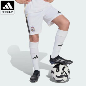 【公式】アディダス adidas 返品可 サッカー レアル・マドリード 25/26 ホームショーツ キッズ パフォーマンス キッズ／子供用 ウェア・服 ショートパンツ・短パン 白 ホワイト JN8878