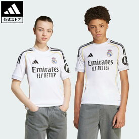 【公式】アディダス adidas 返品可 サッカー レアル・マドリード 25/26 ホームユニフォーム キッズ パフォーマンス キッズ／子供用 ウェア・服 ユニフォーム 白 ホワイト JN8887