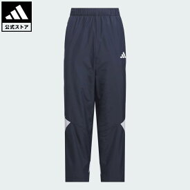 【公式】アディダス adidas 返品可 ライフスタイル マストハブ カラーブロック 起毛 トリコット ウーブン 9/10丈 トラックパンツ キッズ スポーツウェア キッズ／子供用 ウェア・服 ジャージ 青 ブルー KA1318