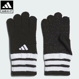【公式】アディダス adidas 返品可 ライフスタイル キッズ ニット グローブ パフォーマンス キッズ／子供用 アクセサリー 手袋/グローブ 黒 ブラック KB7129