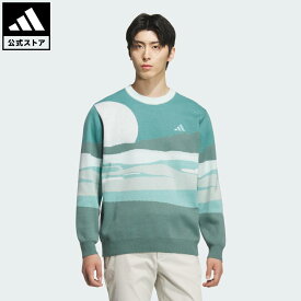 【50％OFFクーポン対象 09/15 0:00～09/25 23:59】 【公式】アディダス adidas 返品可 ゴルフ 【ゴルフ】メンズ グラフィックセーター 長袖 パフォーマンス メンズ ウェア・服 スウェット（トレーナー） JM2934