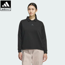 【公式】アディダス adidas 返品可 ゴルフ 【ゴルフ】スウェットシャツ 長袖 パフォーマンス レディース ウェア・服 スウェット（トレーナー） 黒 ブラック JM9613