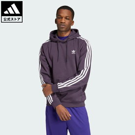 【50%OFFクーポン対象 11/04 20:00～11/11 01:59】 【公式】アディダス adidas 返品可 ライフスタイル アディカラー クラシックス スリーストライプス パーカー オリジナルス メンズ ウェア・服 パーカー（フーディー） 紫 パープル IZ2347