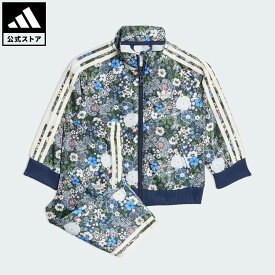 【ポイント15倍 2/4 20:00～2/10 23:59】 【公式】アディダス adidas 返品可 ライフスタイル ファイヤーバードxリバティ・ロンドン トラックスーツ キッズ オリジナルス キッズ／子供用 ウェア・服 ジャージ 青 ブルー JV7712 【PT】