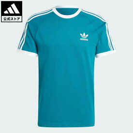 【50％OFFクーポン対象 06/04 20:00～06/11 01:59】 【公式】アディダス adidas 返品可 ライフスタイル アディカラー クラシック スリーストライプ Tシャツ オリジナルス メンズ ウェア・服 Tシャツ 青 ブルー IZ2367