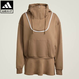 【公式】アディダス adidas 返品可 ジム・トレーニング adidas by Stella McCartneyペプラム パーカー アディダス バイ ステラマッカートニー レディース ウェア・服 パーカー（フーディー） ブラウン JV7038