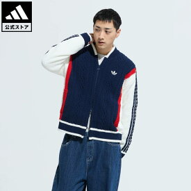 【公式】アディダス adidas 返品可 ライフスタイル レトロ リミックス カーディガン オリジナルス メンズ ウェア・服 カーディガン 青 ブルー KS5438