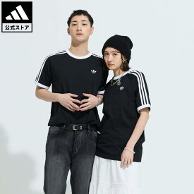 【ポイント20倍 08/15 00:00～08/20 23:59】 【公式】アディダス adidas 返品可 ソーシャルギフト対象 ライフスタイル スリーストライプス Tシャツ オリジナルス ユニセックス ウェア・服 Tシャツ 黒 ブラック KE3538 【PTU】
