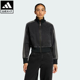 【ポイント20倍 07/15 00:00～07/26 01:59】 【公式】アディダス adidas 返品可 ソーシャルギフト対象 ライフスタイル ファイヤーバード トラックトップ デニム オリジナルス ユニセックス ウェア・服 ジャージ 黒 ブラック KD2898 【PTU】