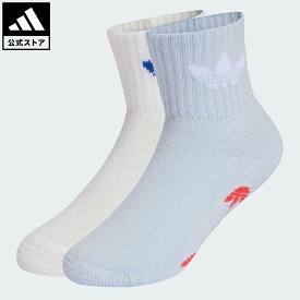 【ポイント20倍 08/04 20:00～08/11 01:59】 【公式】アディダス adidas 返品可 ライフスタイル アンチスリップソックス2足組 キッズ オリジナルス キッズ／子供用 アクセサリー ソックス・靴下 青 ブルー KE0177 【PTU】