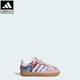 【ポイント20倍 08/04 20:00～08/11 01:59】 【公式】アディダス adidas 返品可 ライフスタイル サンバ OG キッズ X リバティ・ロンドン / SAMBA OG CF EL I X Liberty London オリジナルス キッズ／子供用 シューズ・靴 スニーカー ピンク JQ2006 【PTU】